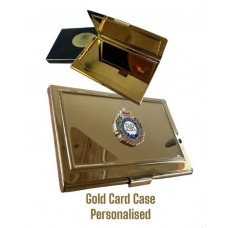 Royal Engineers Personalised Gold Card Case